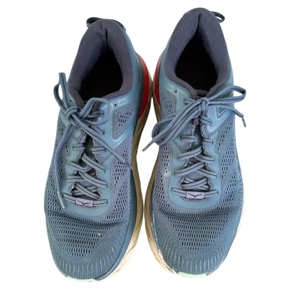 Hoka Bondi 7 Men's Blue Athletic Shoes Sz 9